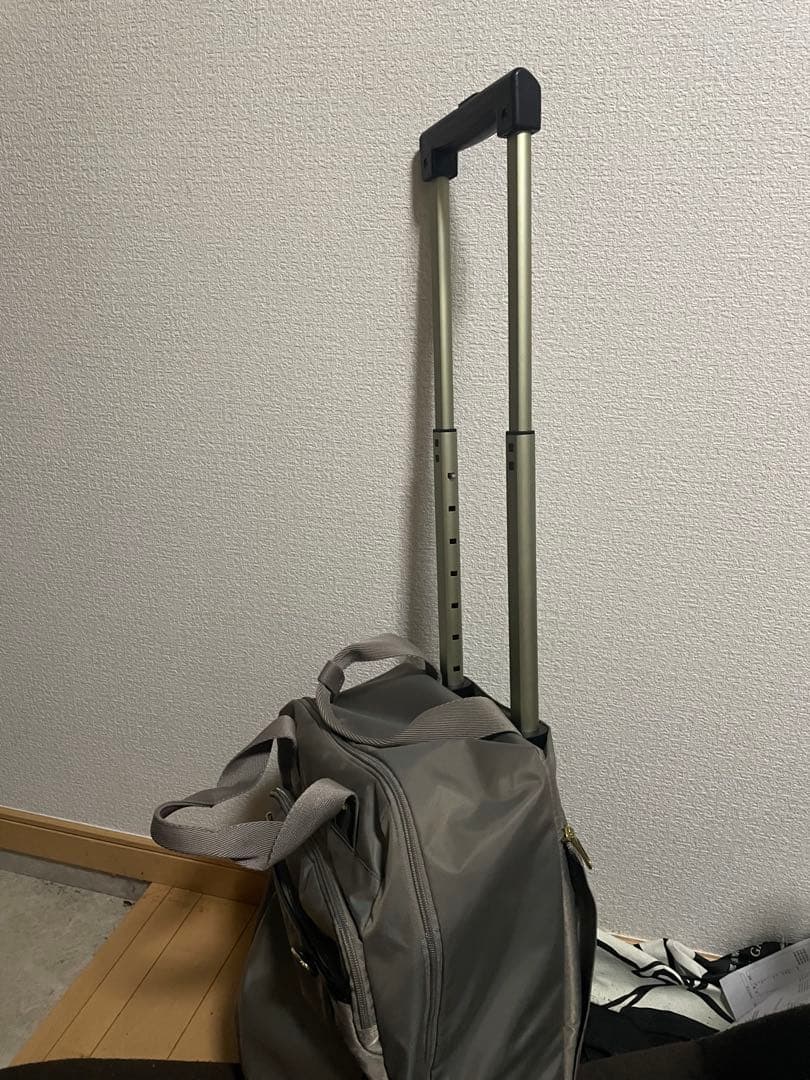 グレー キャリーオンボストンバッグ