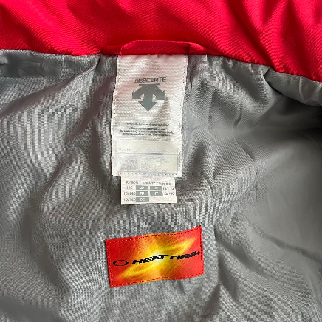 デサント　スキーウェア 140 マルチカラー チェック　ピンク系　ブラウン系