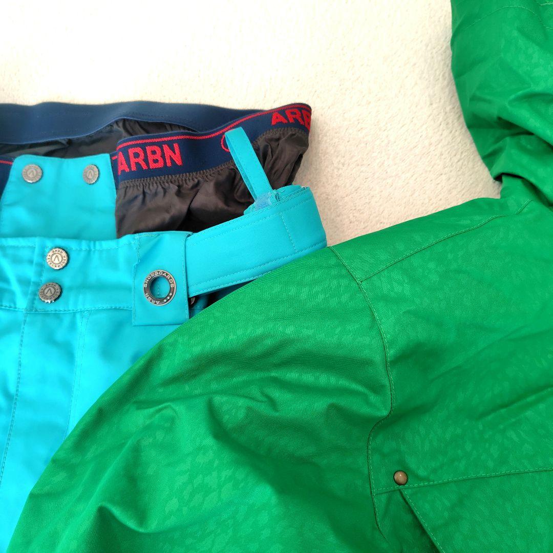 ARBN BOARDS / アシックス　ウェア上下　グリーン／ターコイズ