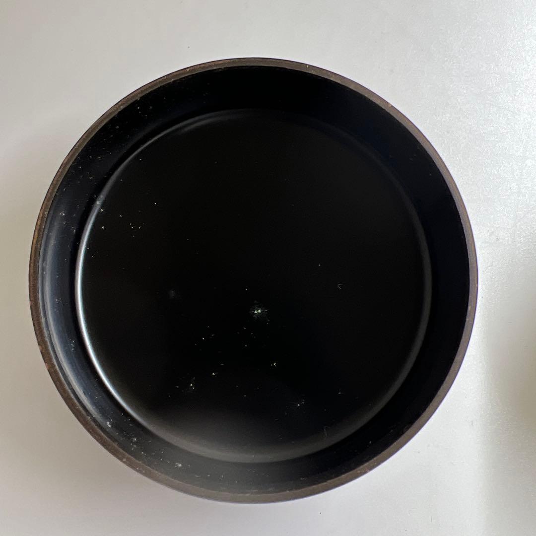 ☆茶3 高橋峯房造　流水千鳥　平棗　共箱　高さ5.5/口径7.4cm