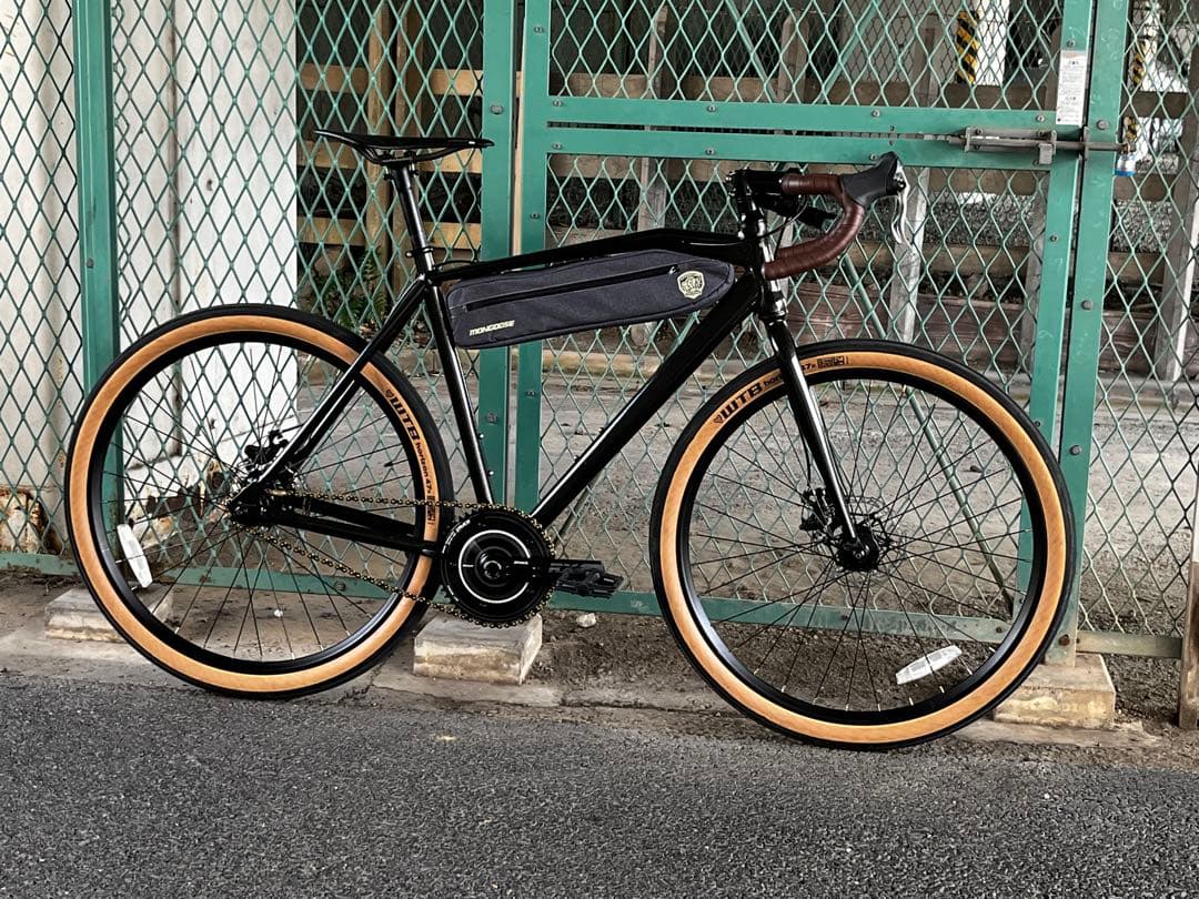 シクロクロスバイク アルミフレーム 黒