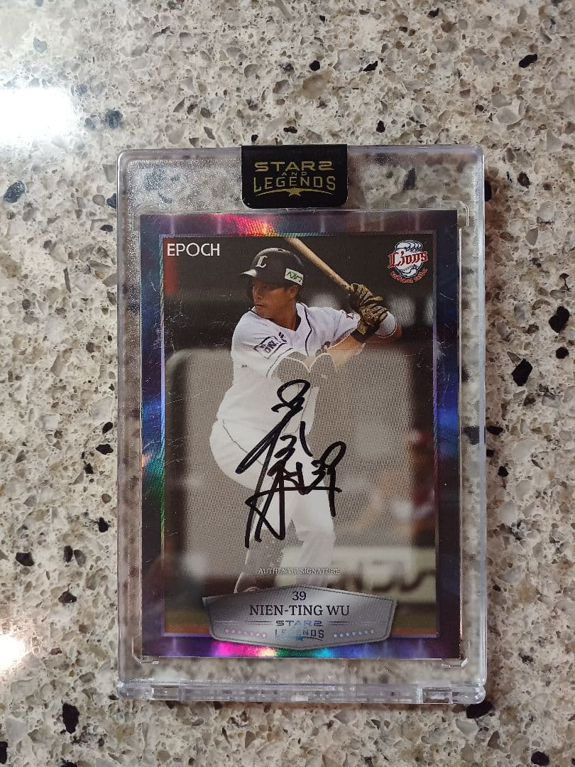 EPOCH 2019 西武　呉念庭　直筆サインカード　19/19