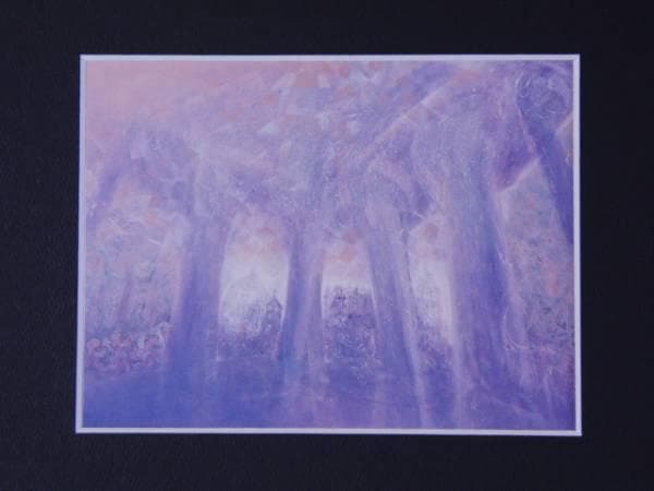 鎌苅登代子、【花の博覧会】、希少な額装用画集より、新品額装付