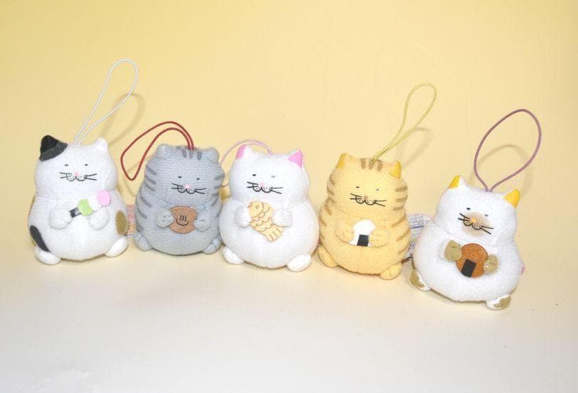 でぶねこ 食いしん坊ミニミニマスコット　全5種