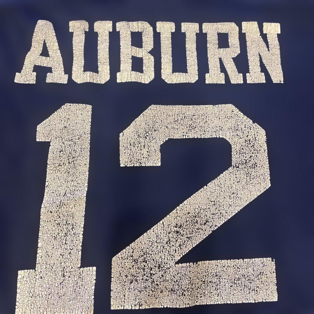 80s Champion フットボールT シャツ　トリコタグ　紺色　ＸＬ