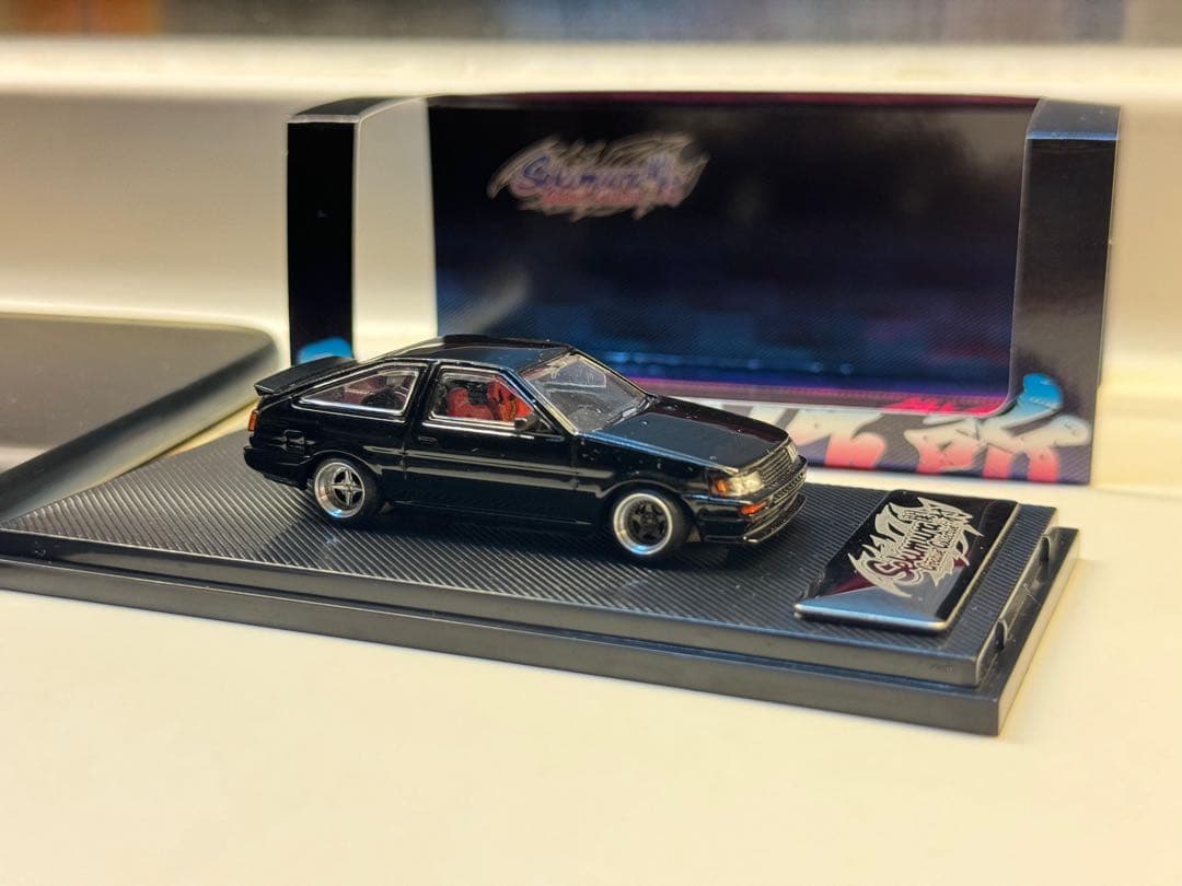 1/64 TRD 風 トヨタAE86 Levin 改 Work CR01