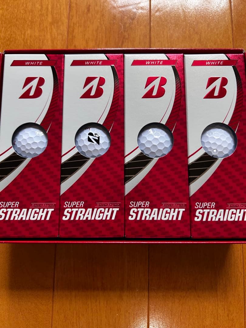 早い者勝ち！新品未使用 ブリヂストン　スーパーストレート ホワイト 3ダース