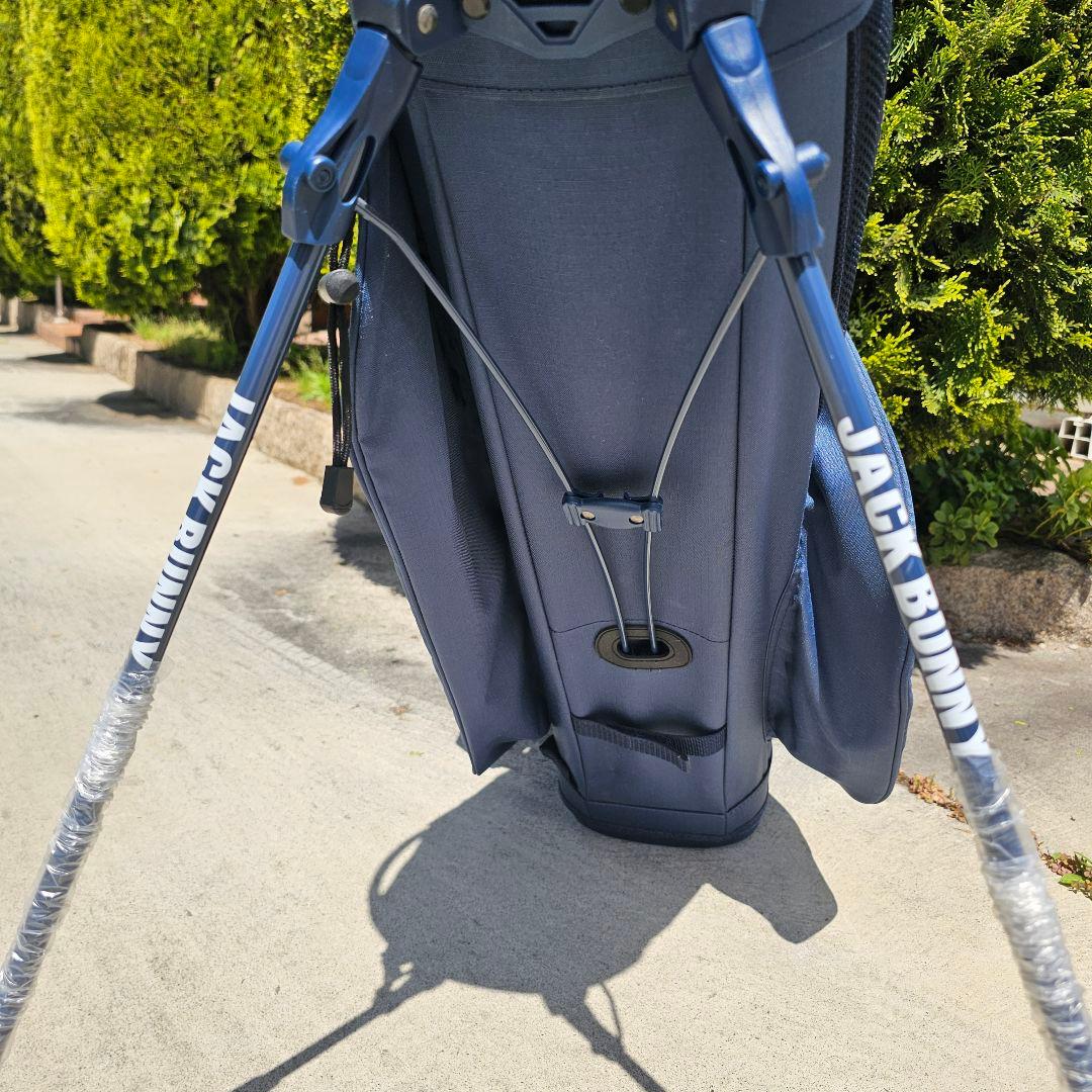 新品未使用【ジャックバニー】スタンド式キャディバッグ ネイビー