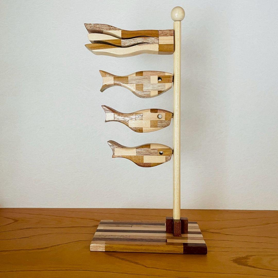 【一品物】寄せ木　鯉のぼり Aタイプ