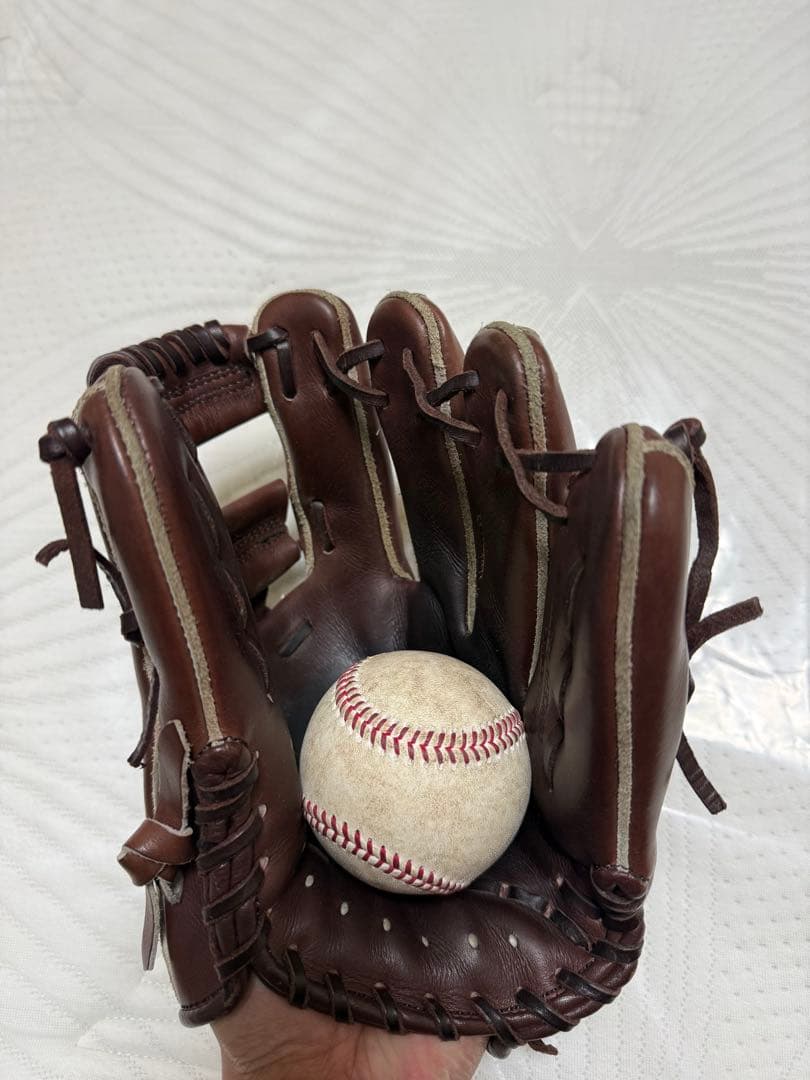 ZETT ブラウン 硬式グローブ　セカンド用