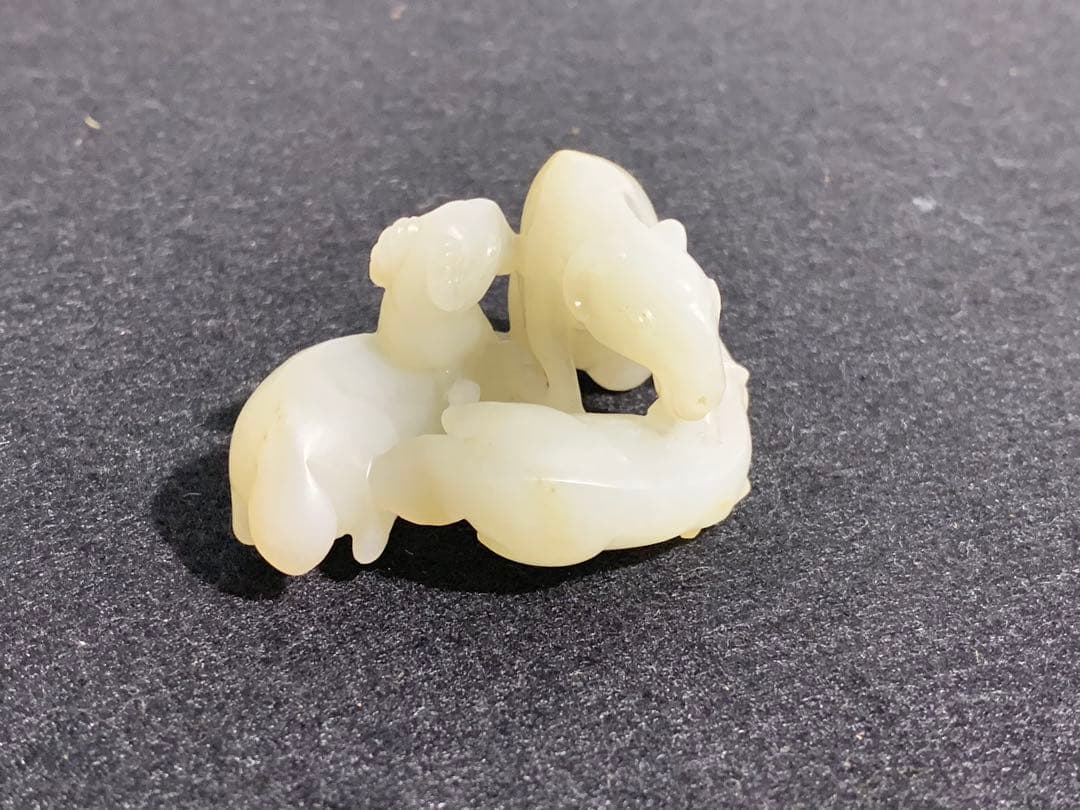 和田玉製・細密彫・置物・賞物・古董品・中国古玩・時代物・希少珍品・中国時代美術