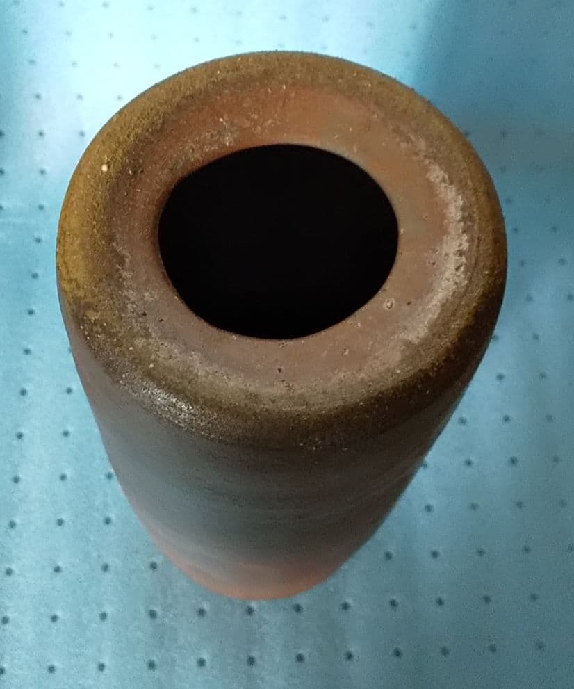 人間国宝 藤原雄 備前焼 花入