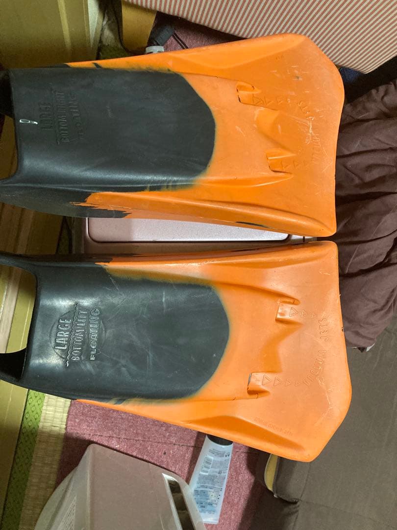 ボディーボードとフィンのセット