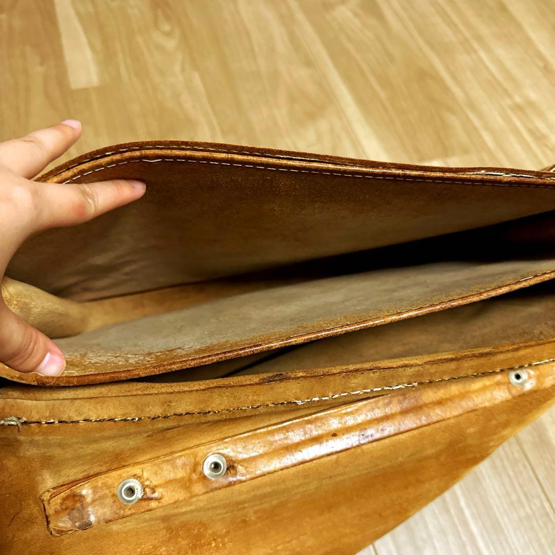 ［ドイツ・OFFERMANN製］皮革カバン　将校カバン代用品