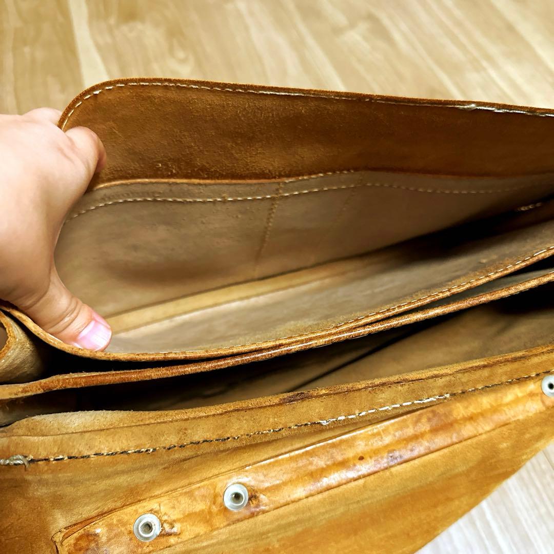 ［ドイツ・OFFERMANN製］皮革カバン　将校カバン代用品