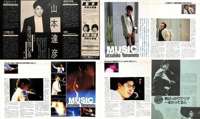 山本達彦 雑誌 切り抜き 80P ◆貴重！ほぼページ欠けなし
