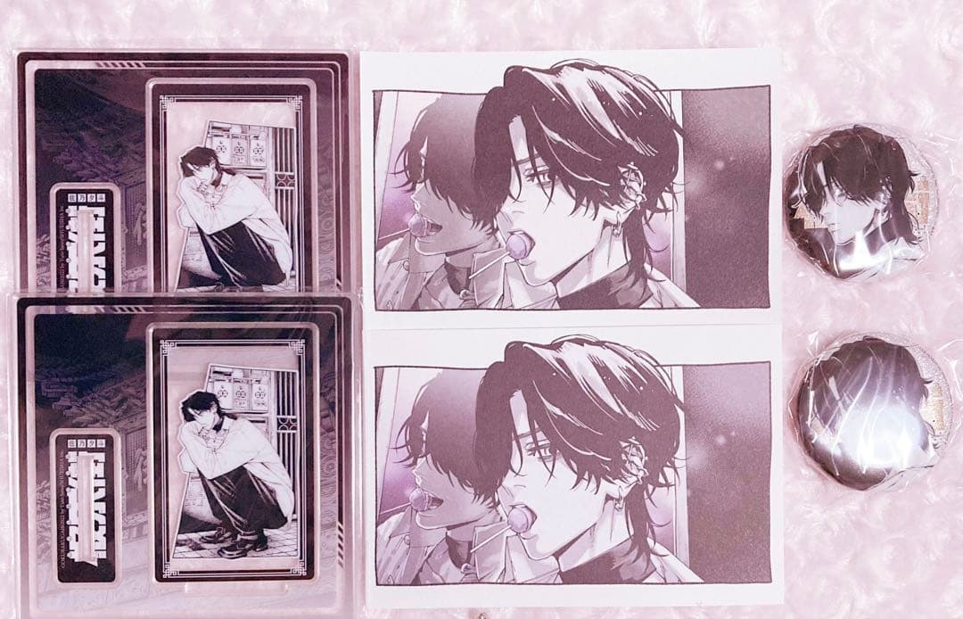 極楽街 中国 特装版 缶バッジ アクリルスタンド ポストカード 夜 ネイ