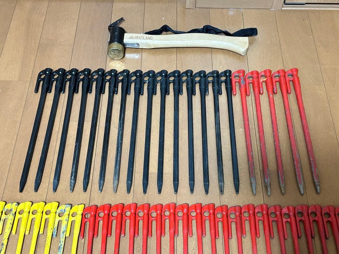 村の鍛冶屋 エリッゼステーク 計48本＋ペグハンマーセット