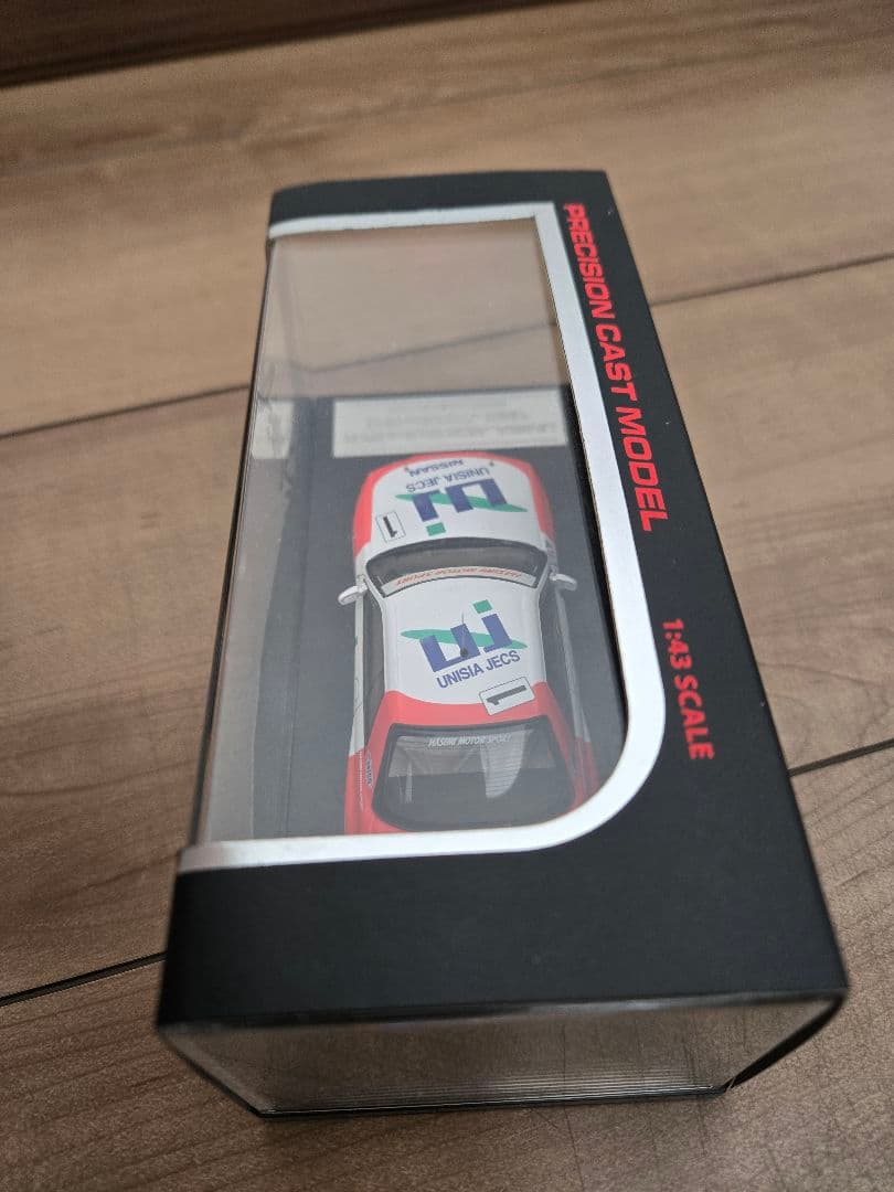 ユニシアジェックス GT-R 長谷見昌弘 直筆サイン入り 1/43 ミニカー