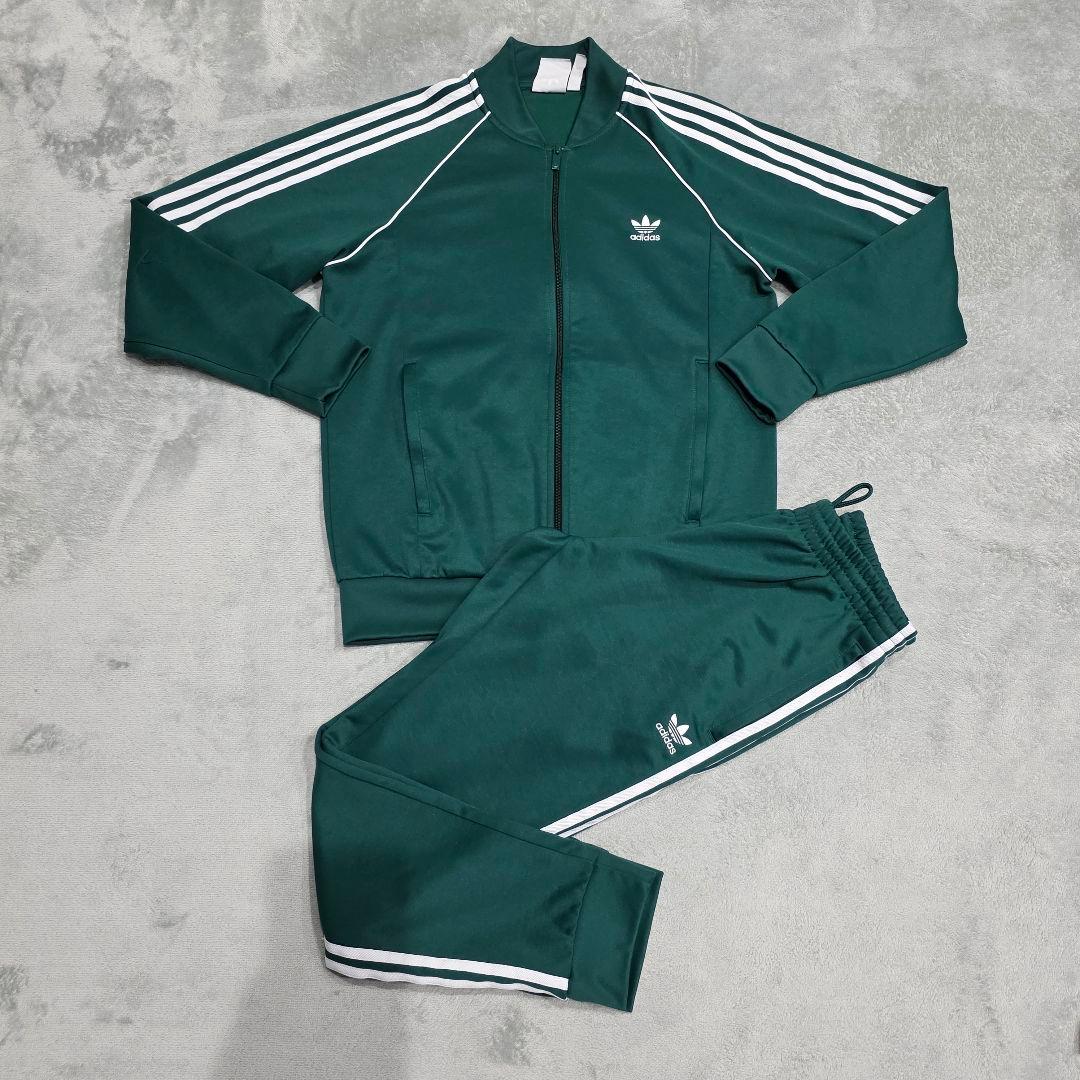 adidas　アディダス　ジャージ上下　2XL　グリーン　オリジナルス