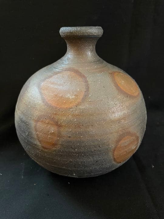 【新品・未使用】備前焼　丸徳利③