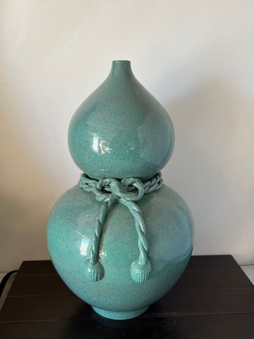 極上・爐鈞釉瓢箪花瓶•【大清乾隆年製】在銘•文房具•清時代 W--32