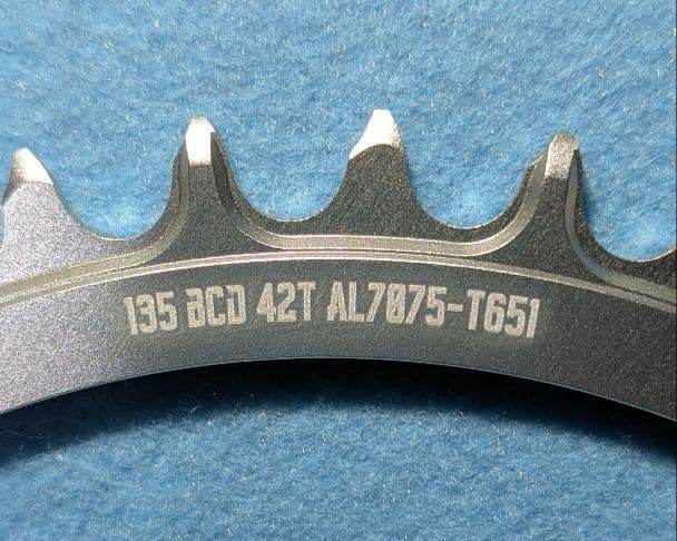 PassQuest カンパ 5アーム(135mm)用 チェーンリング 42T