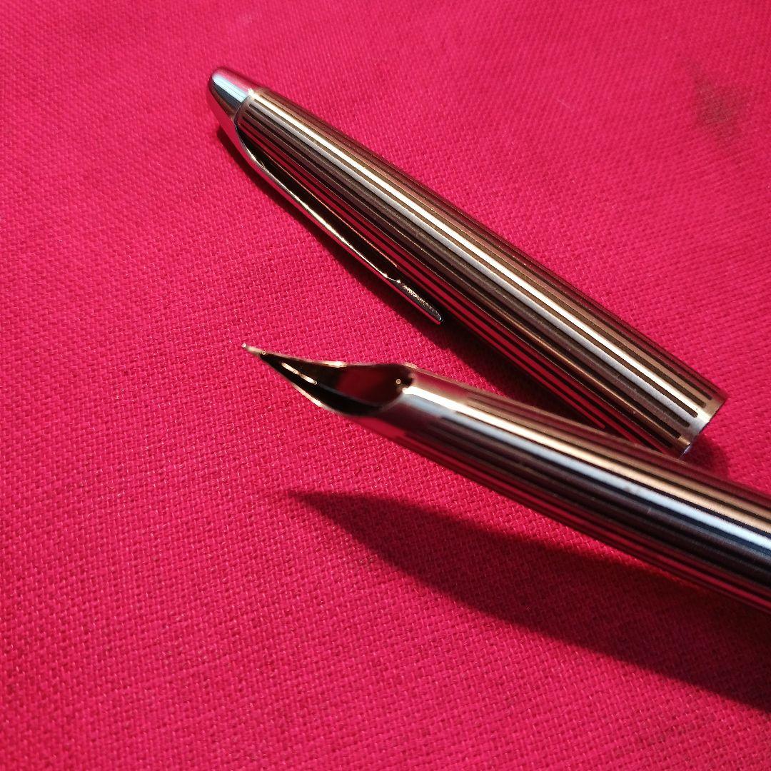 旧タイプ　パイロット ミュー万年筆　ストライプ