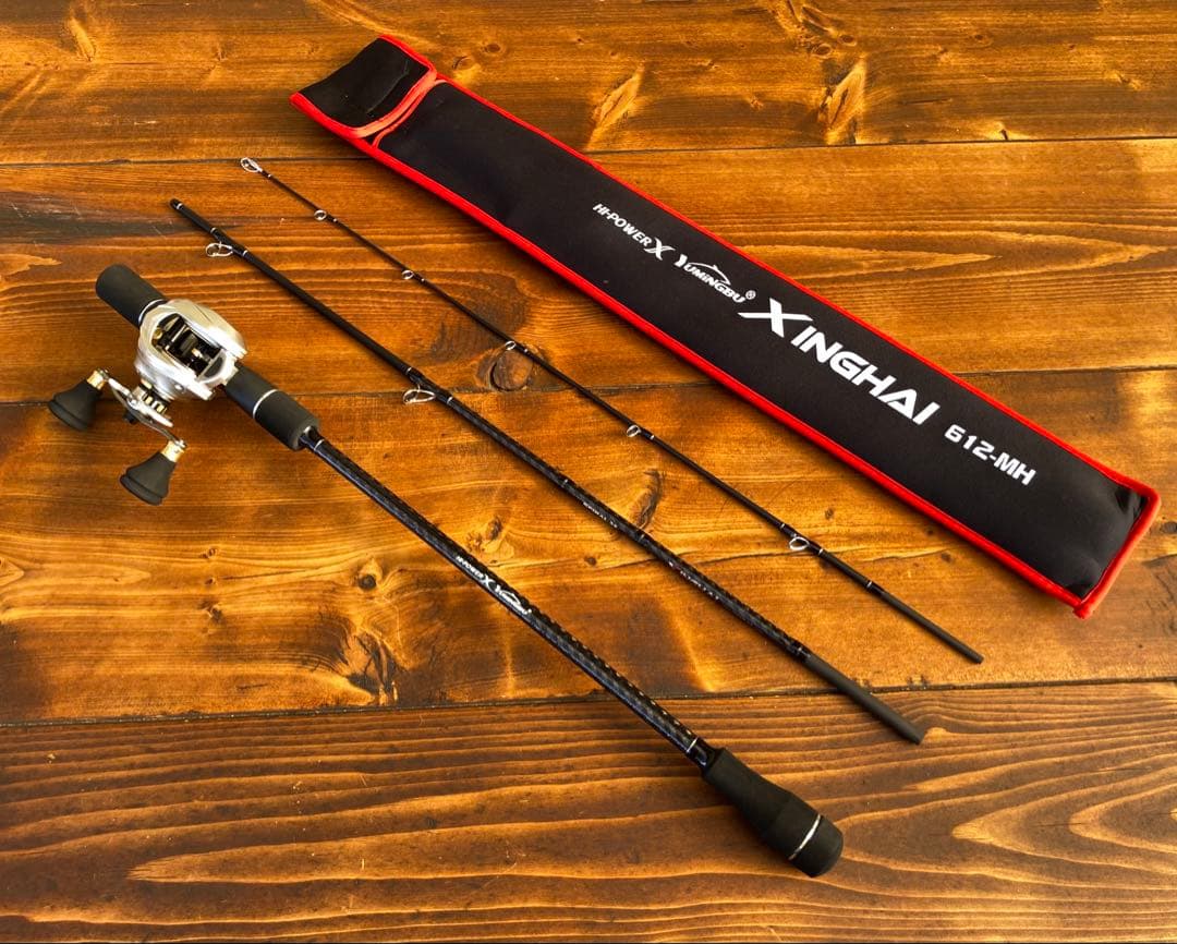 ジギングセット　タイラバ　　パックロッド　ジギングリール　パワーハンドル搭載