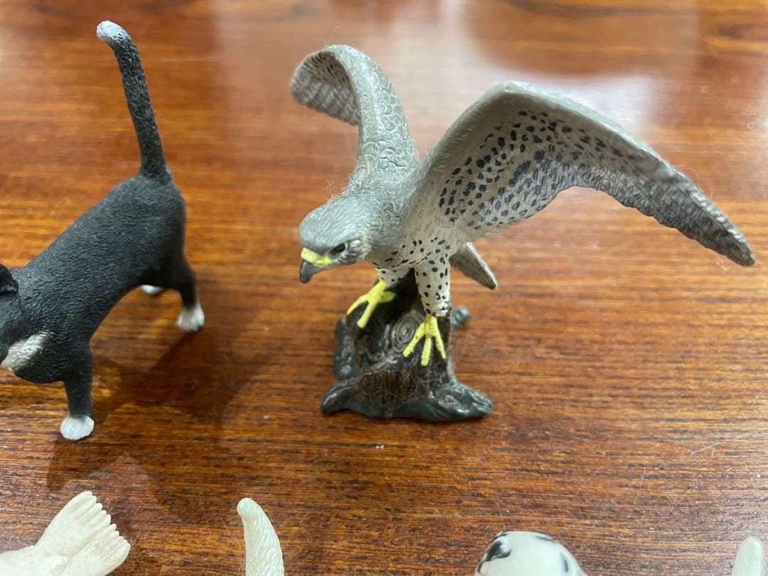 シュライヒ動物フィギュアセット（スワン、猫、犬など）