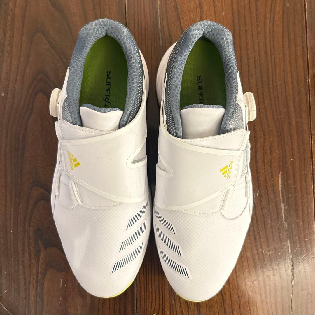 【25.5cm】adidas ゴルフシューズ SUPERSTAR ホワイト