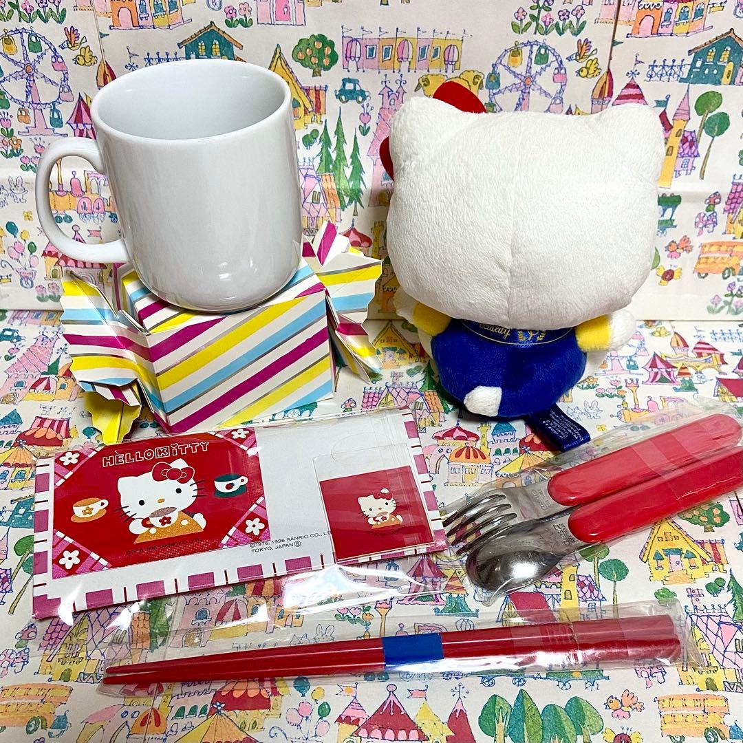 ハローキティ まとめ売り26 ベーシックぬいぐるみ ご当地メモ帳 根付 はんこ他