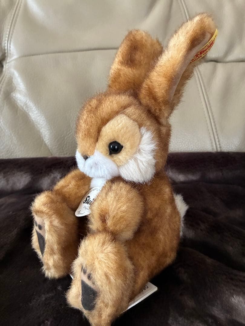 Steiff 茶色のウサギ ぬいぐるみ テディベア
