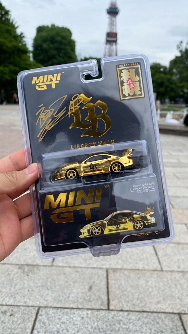 MINIGT LB Nissan S15 ゴールド TSHIRT XXL