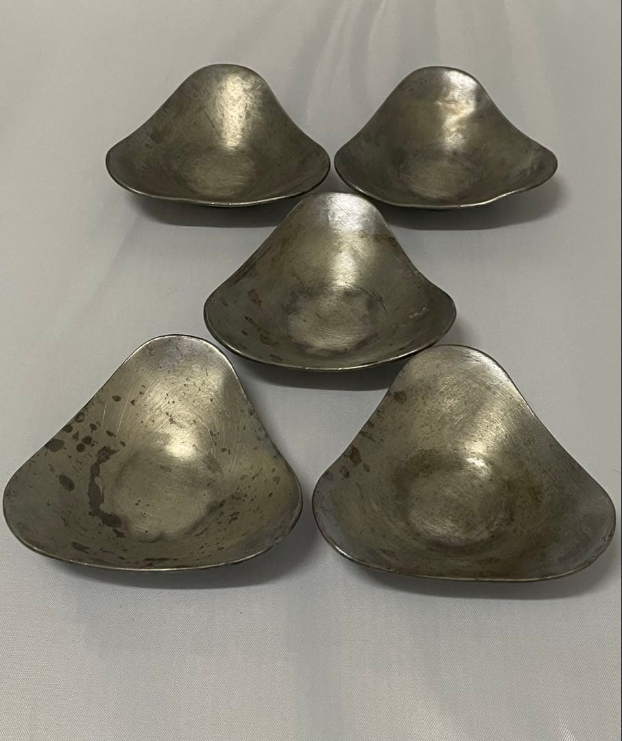 古錫唐物茶托五客セット