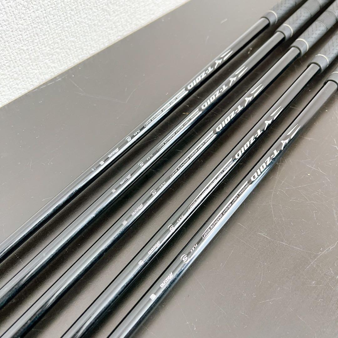 ミズノT-ZOID RV-01アイアン5本セット 6-P カーボン Sフレックス