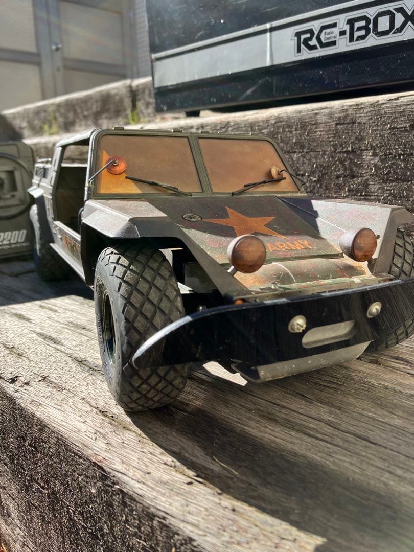 週末特価‼️タミヤ当時物コンバットバギー　ラジコン　パーツとRCボックスセット