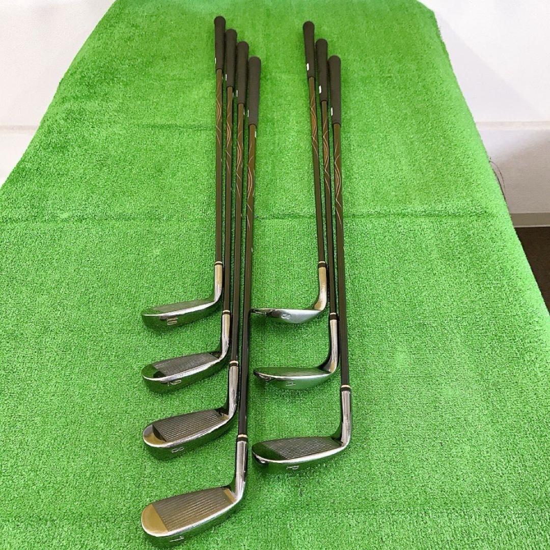 チ66★マジェスティ ロイヤルLV 7本アイアンセット 金 純正 MAJESTY