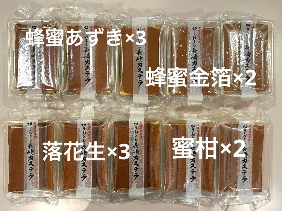 長崎カステラ切り落とし40個 紅茶ビスケット4袋 ガッチ