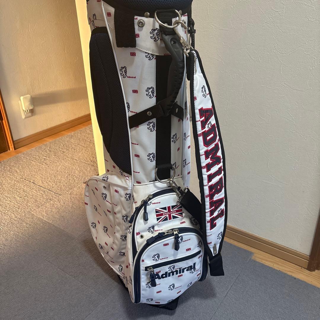 ぷりけつAdmiral キャディバッグ ホワイト