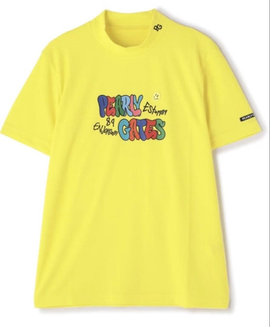 新品 パーリーゲイツ マイクロメッシュストレッチ半袖カットソー(7)3L/黄