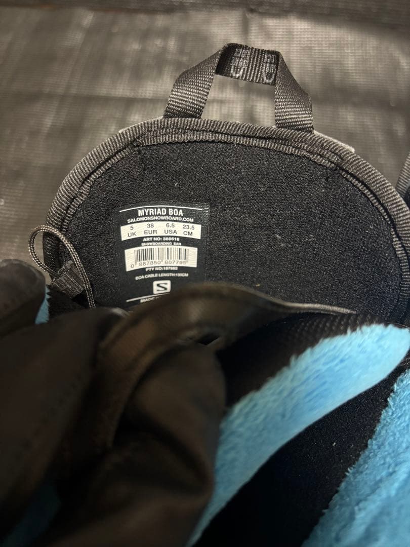 Salomon M-Wave スノーボードブーツ 黒/青 23.5