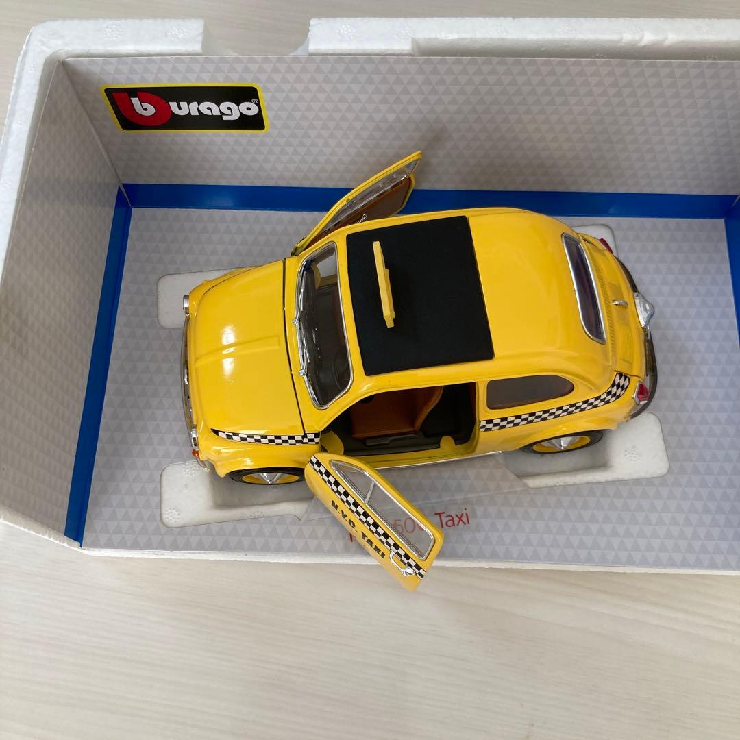 Bburago FIAT 500 タクシー 1/18