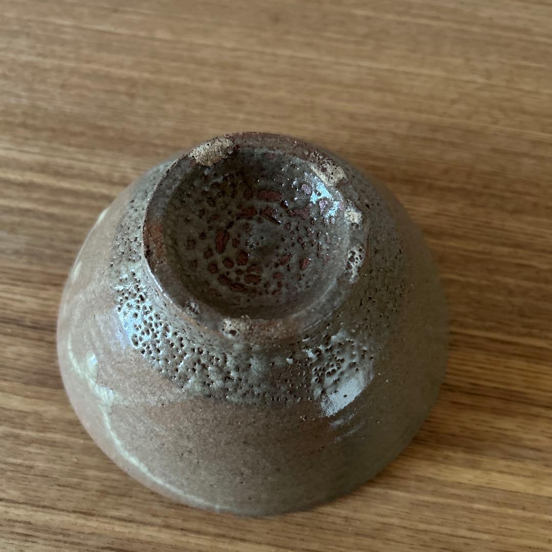 佐久間芳丘　松古窯　唐津井戸形　茶碗　兼中斎　堀内宗完書付　銘　慶雲　茶道具