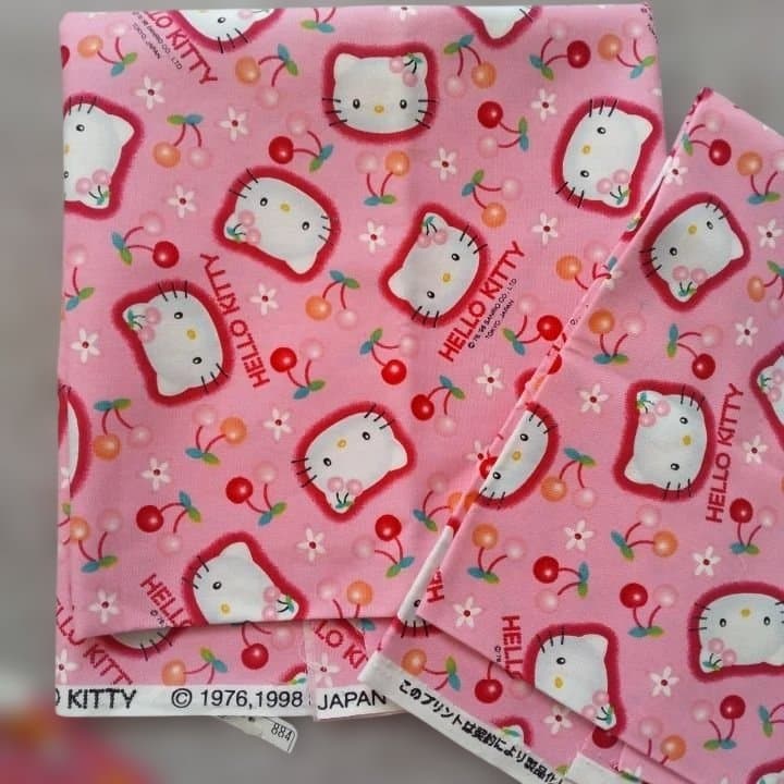 サンリオ ◇キティ◇生地/布/1998/1999◇正規品/未使用◇当時もの