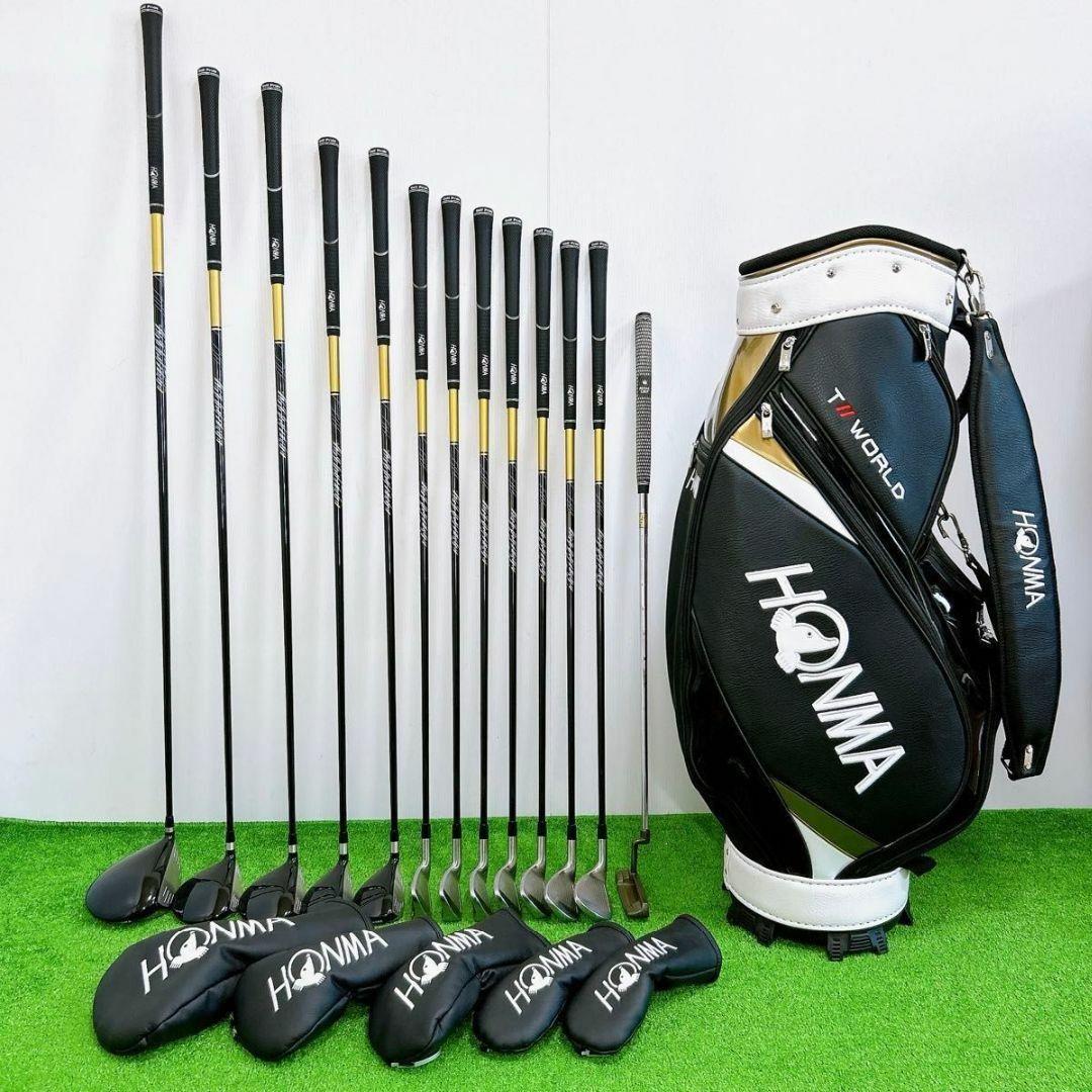【豪華13本】ホンマ ツアーワールド ゼロ メンズクラブセット バッグ付 初心者