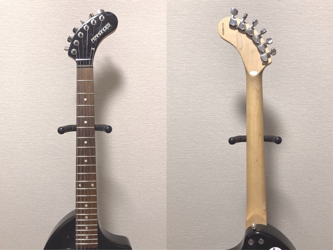 ほぼ新品 FERNANDES ZO-3 黒 イヤホンジャック付USBアダプター付