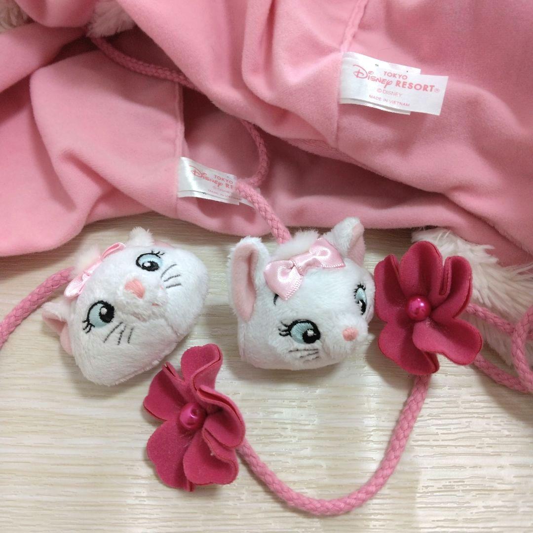 ディズニー　マリー　ファンキャップ　ピンク　フード　帽子　セット　ペア　２つ