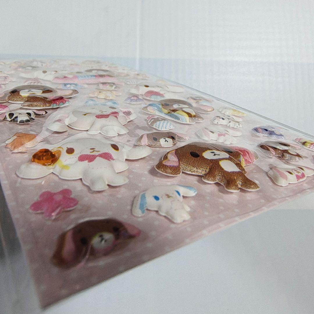 送料込 当時物 シュガーバニーズ ぷっくり ストーン シール 未使用 希少 レア