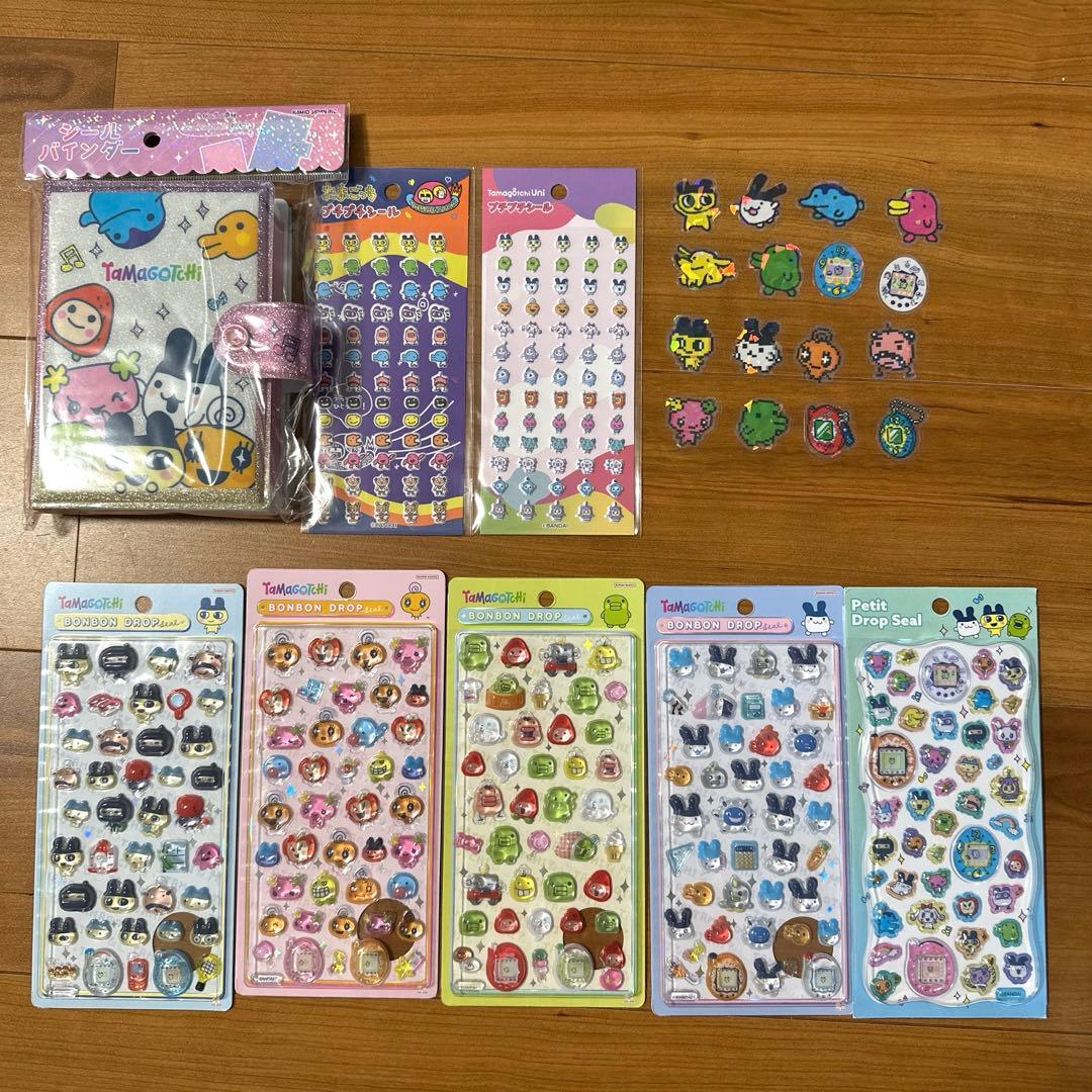 値下げしました‼️【正規品】たまごっち ボンボンドロップシール&シールバインダー他